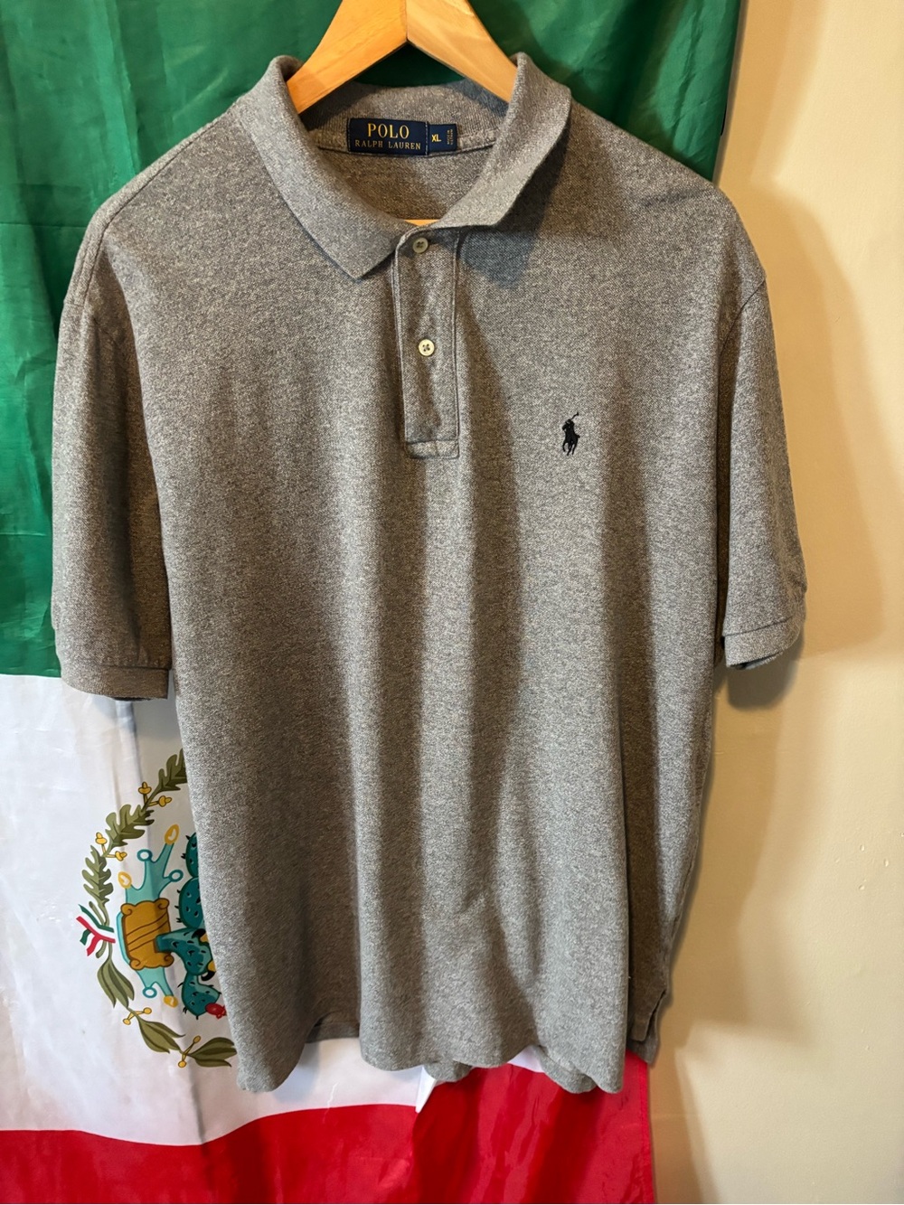 Ralph Lauren Gray Heather Short-Sleeve Polo Shirt